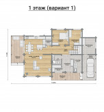 Дом из клееного бруса VZ-491  